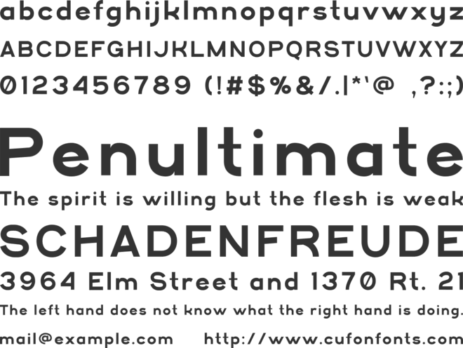 PRAHA font preview