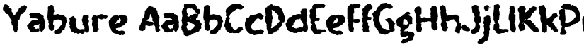 Yabure font