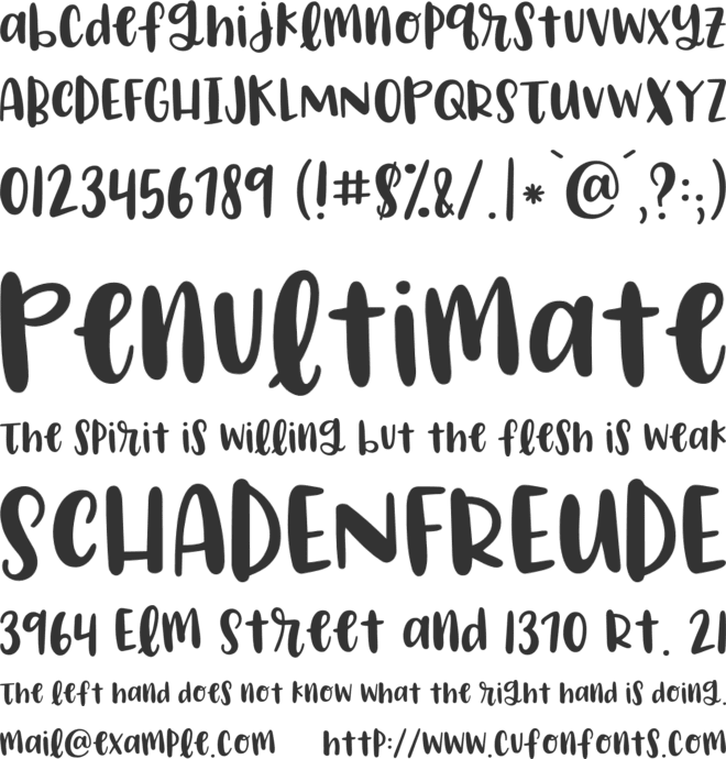 Playing Ground font preview