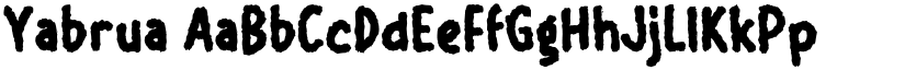 Yabrua font