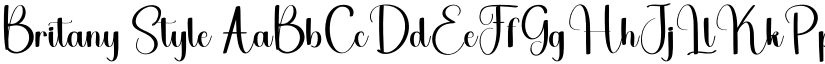 Britany Style font