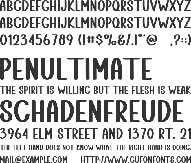 Summer Spicy font preview