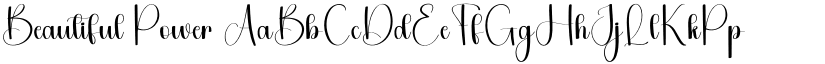 Beautiful Power font