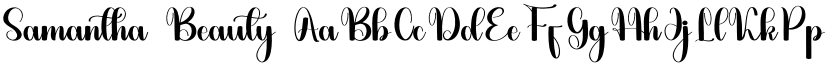 Samantha Beauty font