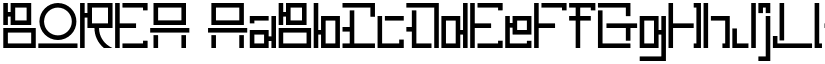 BOREA font
