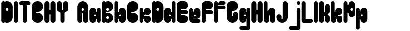 DITCHY font
