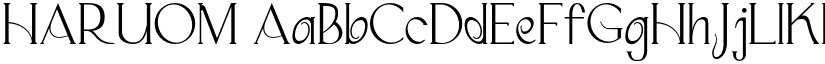 HARUOM font