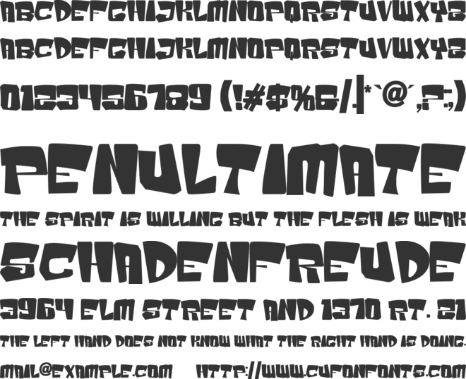 Badge Robo font preview