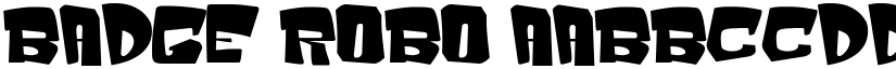 Badge Robo font download