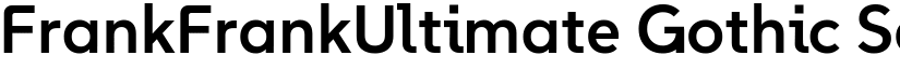 FrankFrankUltimate Gothic SemiBold font