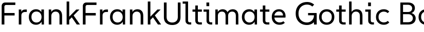 FrankFrankUltimate Gothic Book font