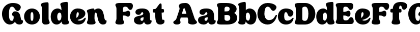 Golden Fat font