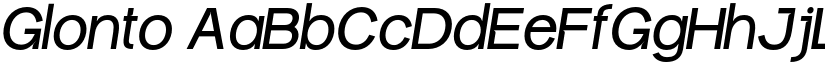 Glonto font