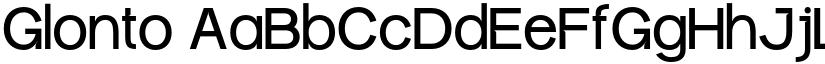 Glonto font