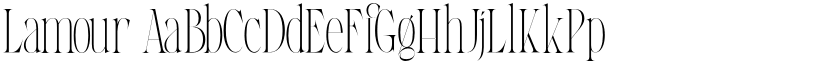 Lamour font