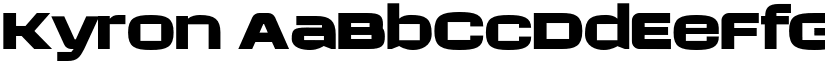 Kyron font