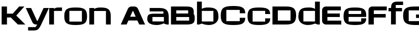 Kyron font
