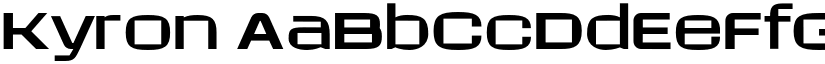 Kyron font