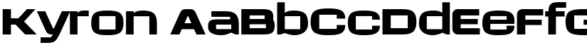 Kyron font