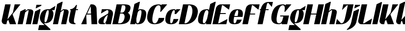 Knight font
