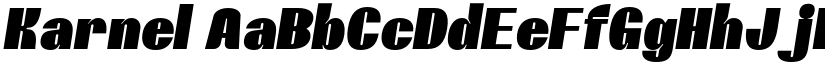Karnel font
