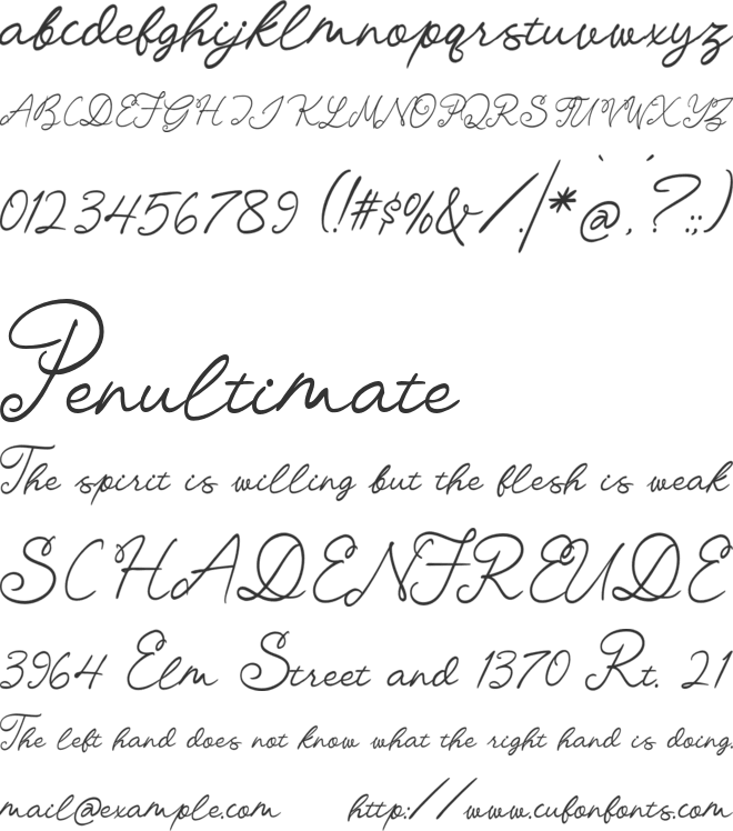 Sparkle Cheers font preview