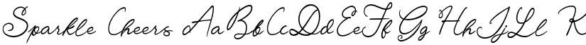 Sparkle Cheers font