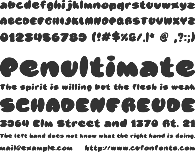 Kareo Star font preview