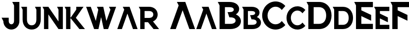 Junkwar font