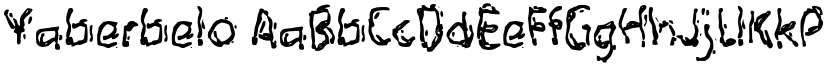 Yaberbelo font