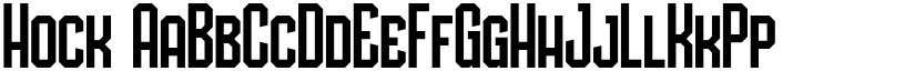 Hock font
