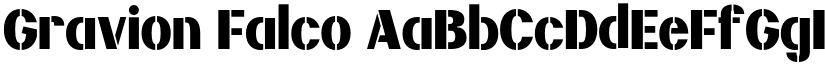 Gravion Falco font
