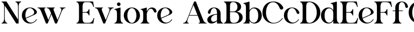 New Eviore font