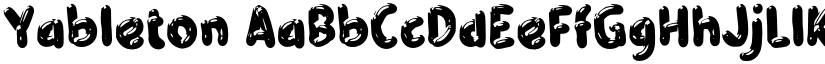 Yableton font