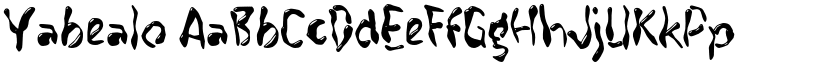 Yabealo font