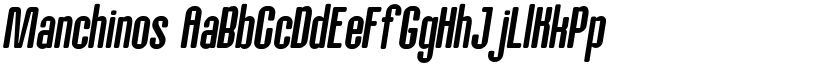 Manchinos font