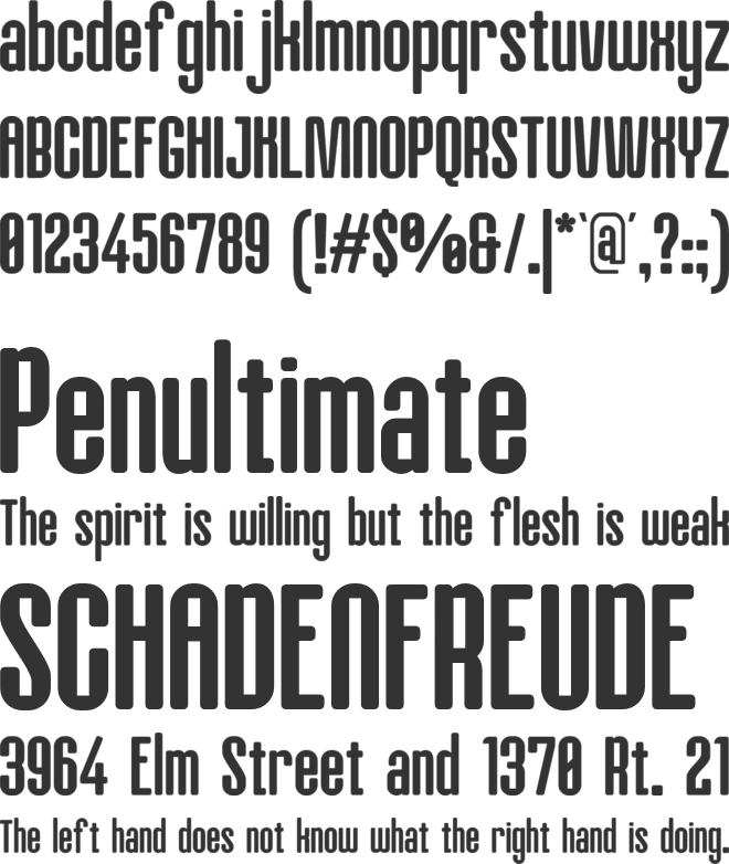 Manchinos font preview