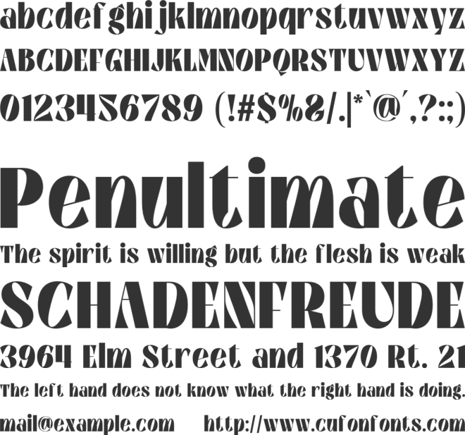 Majestic Vision font preview