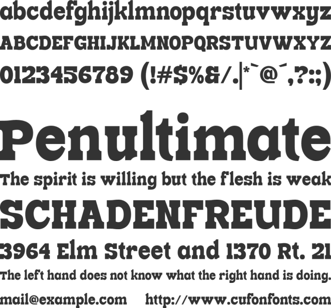 Luckill font preview