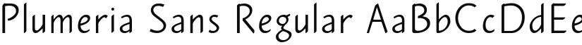 Plumeria Sans font download