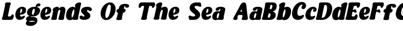 Legends Of The Sea font