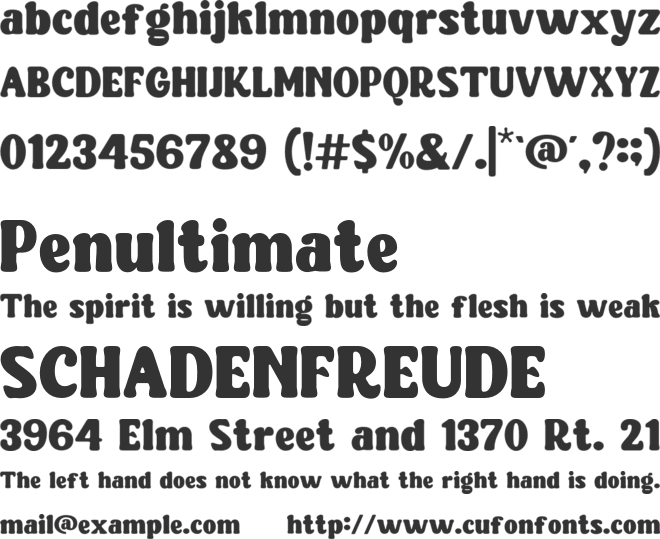 Legends Of The Sea font preview