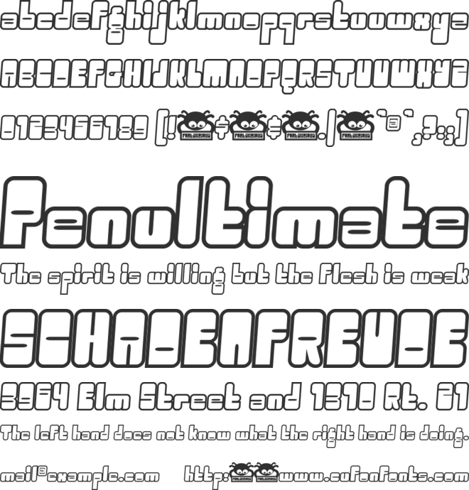 Oggle font preview