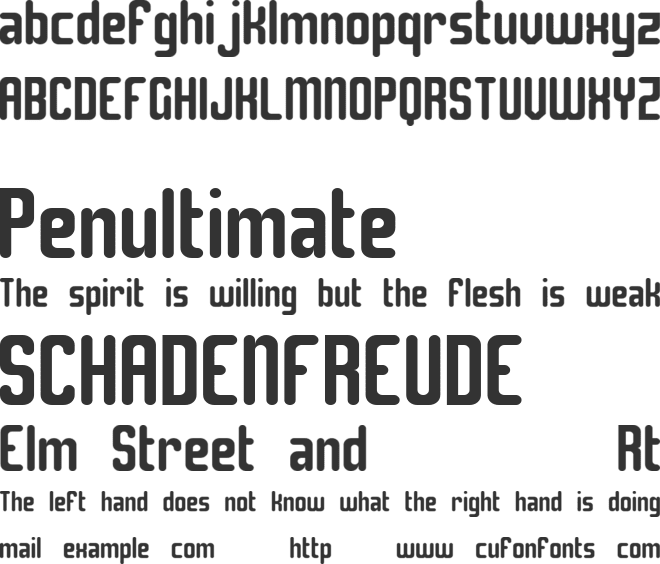 Solitude font preview