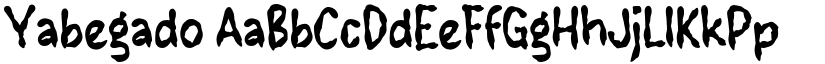 Yabegado font download