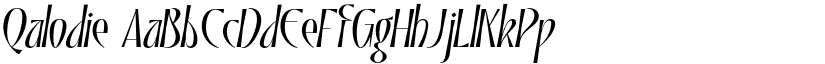 Qalodie font