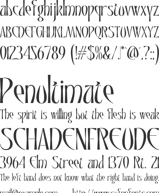 Qalodie font preview