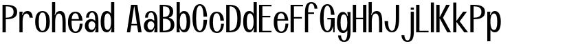 Prohead font