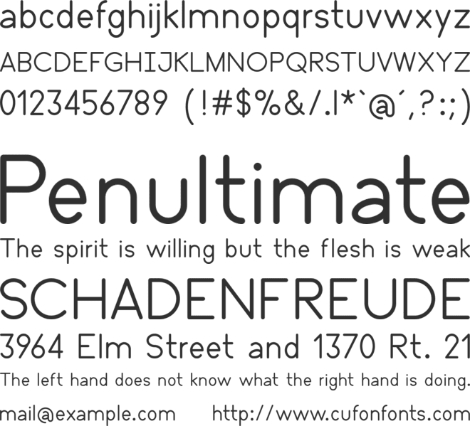 Oxbot font preview