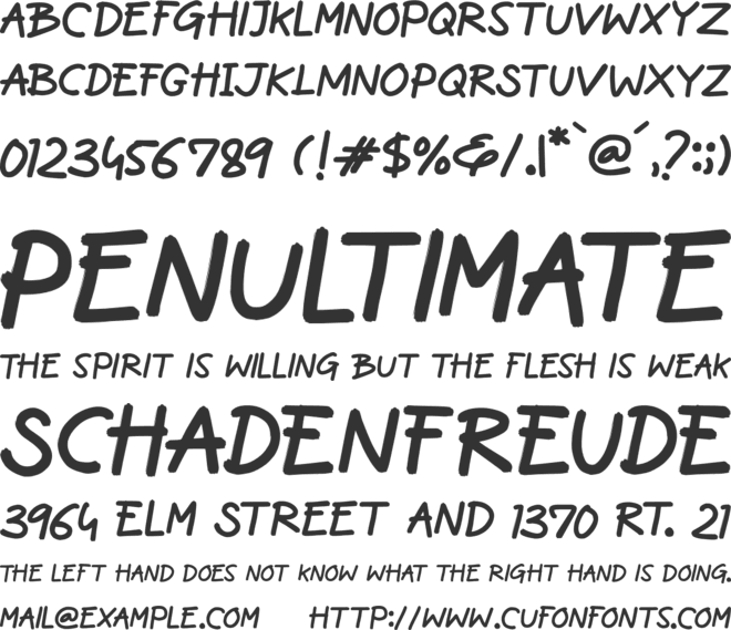 Peachtea font preview
